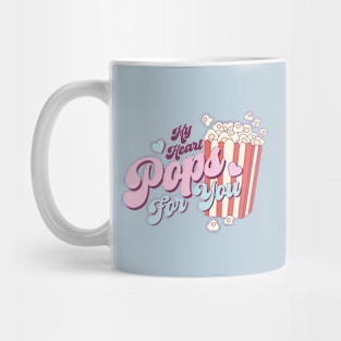 My Heart Pops For You Valentines Day Matching Couples Mug